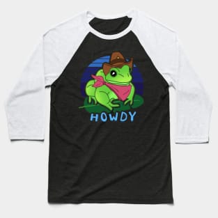 Aesthetic Howdy Frog Baseball T-Shirt